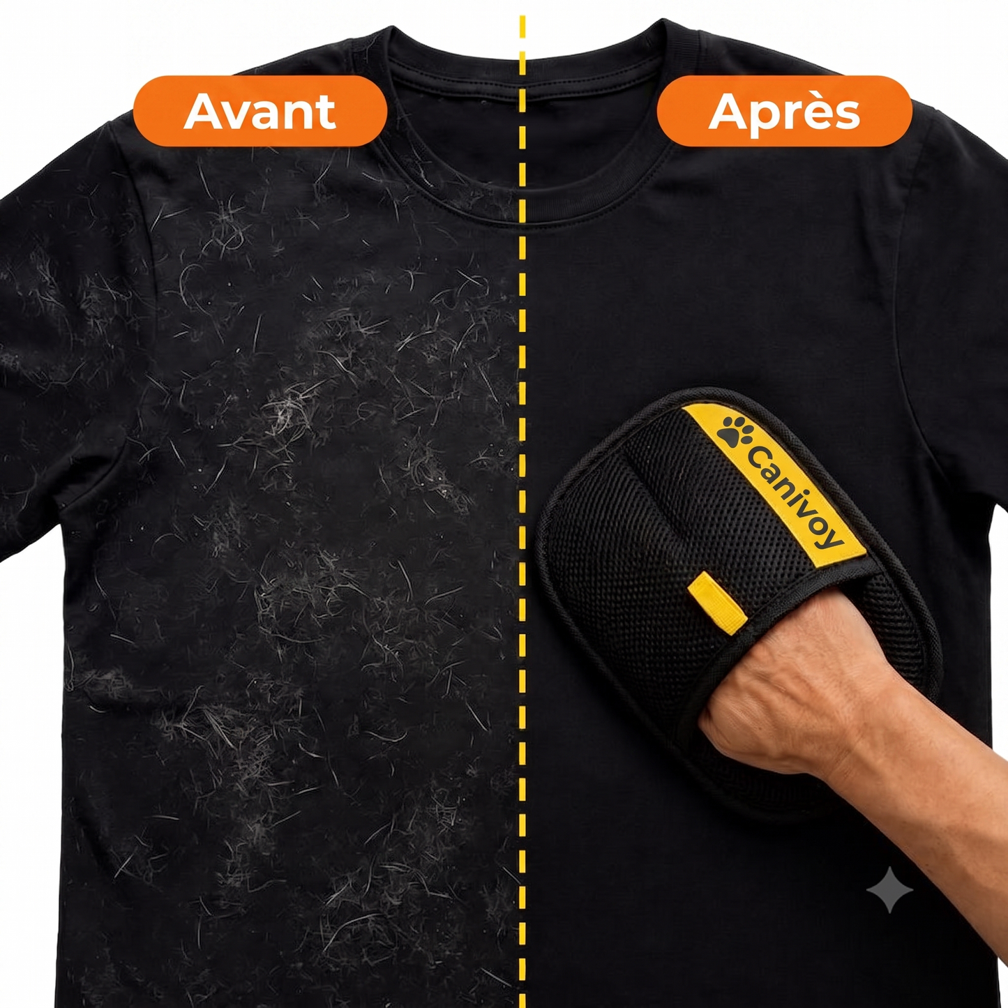 Gant anti-poils réutilisable chien & chat